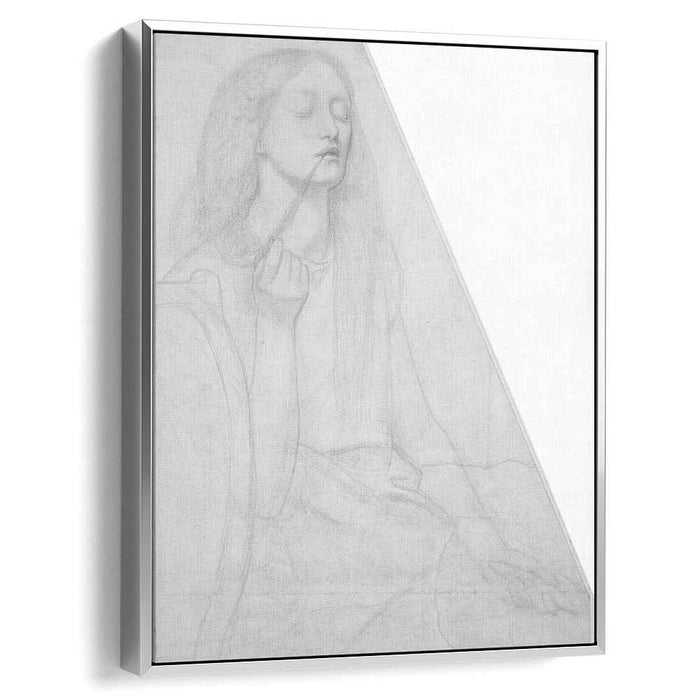 The Return of Tibullus to Delia study for Delia (1853) by Dante Gabriel Rossetti