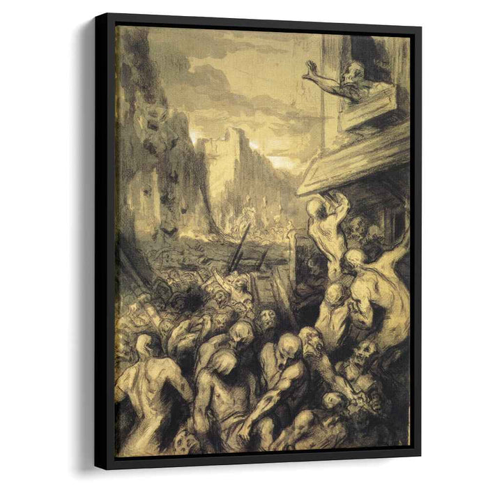 The Riot or Scene of Revolution, or Destruction of Sodome by Honore Daumier