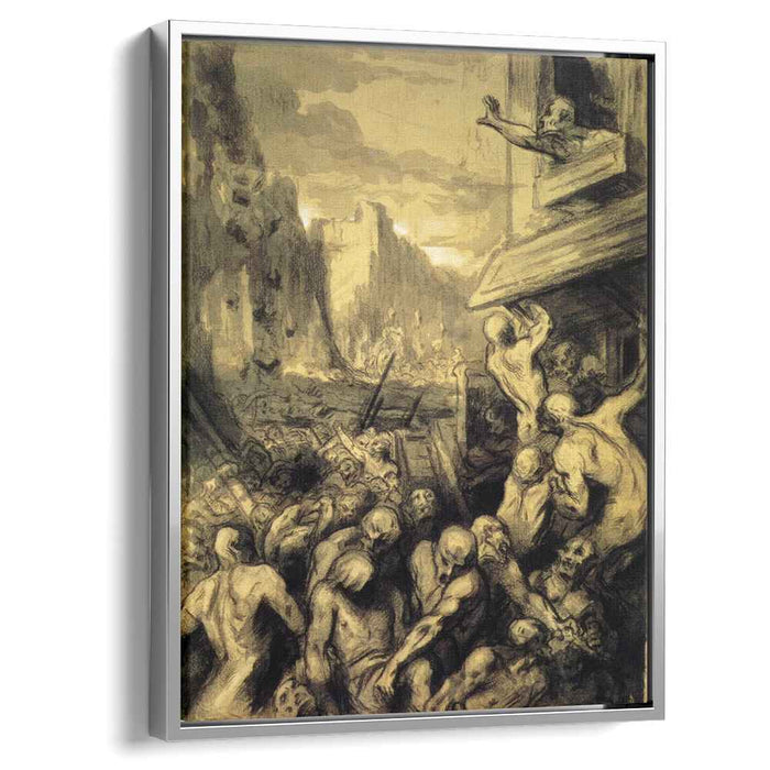 The Riot or Scene of Revolution, or Destruction of Sodome by Honore Daumier