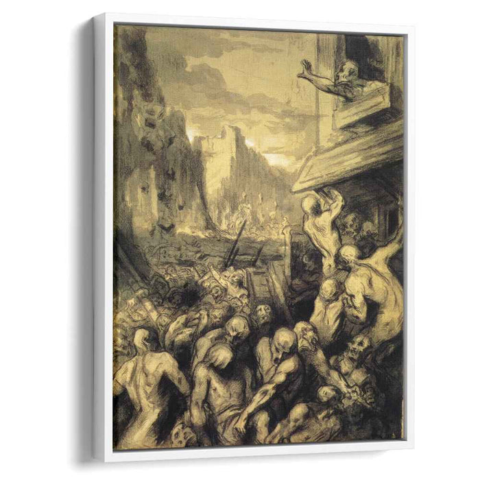 The Riot or Scene of Revolution, or Destruction of Sodome by Honore Daumier