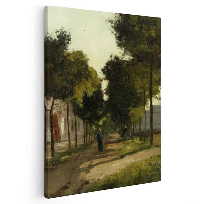 The road (1870) by Camille Pissarro