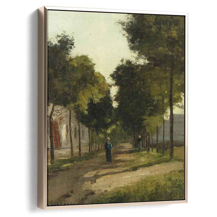 The road (1870) by Camille Pissarro