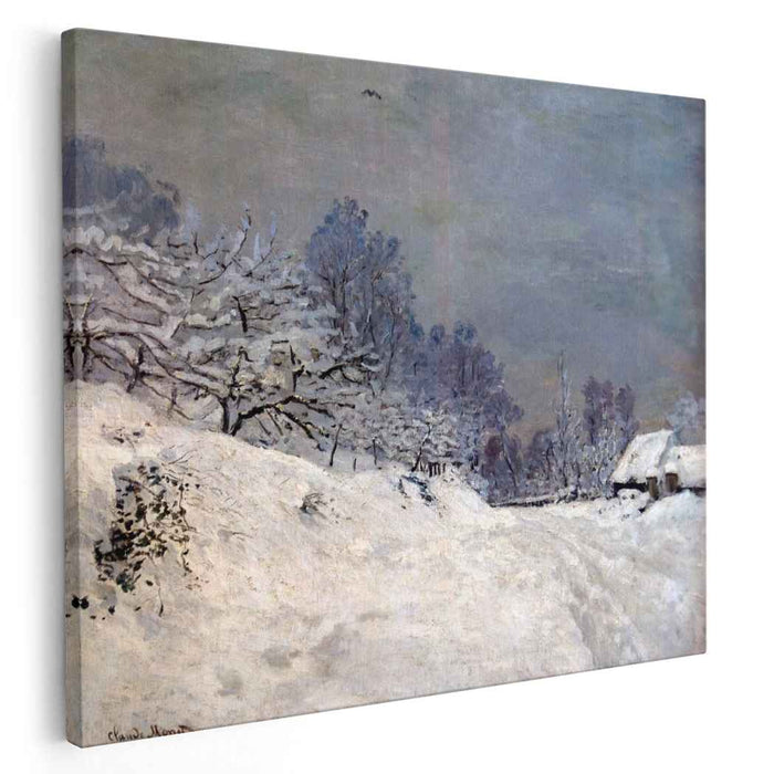 The Road in front of Saint-Simeon Farm in Winter (1867) by Claude Monet