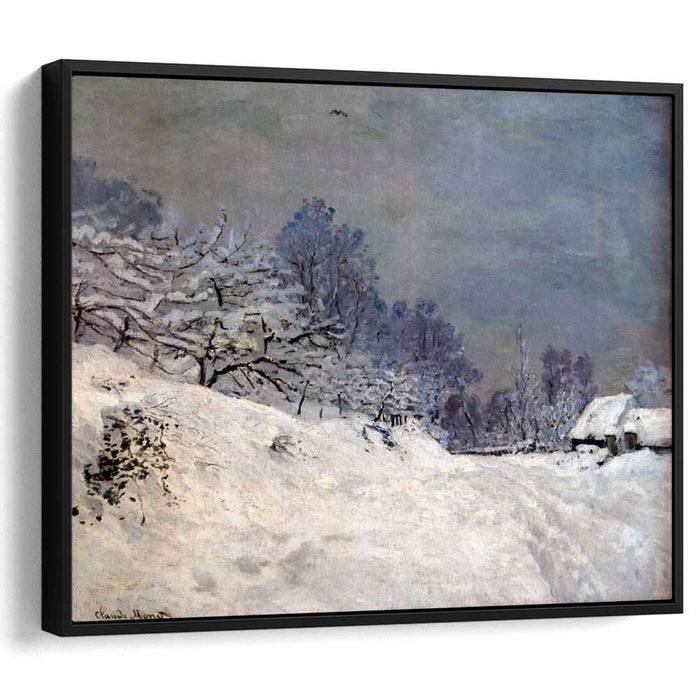 The Road in front of Saint-Simeon Farm in Winter (1867) by Claude Monet