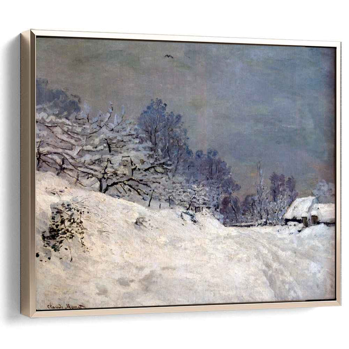 The Road in front of Saint-Simeon Farm in Winter (1867) by Claude Monet