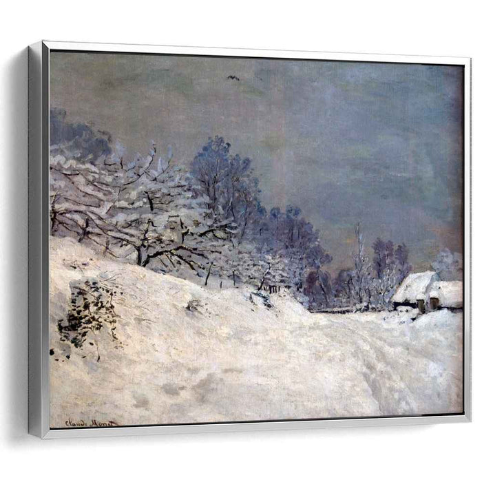 The Road in front of Saint-Simeon Farm in Winter (1867) by Claude Monet