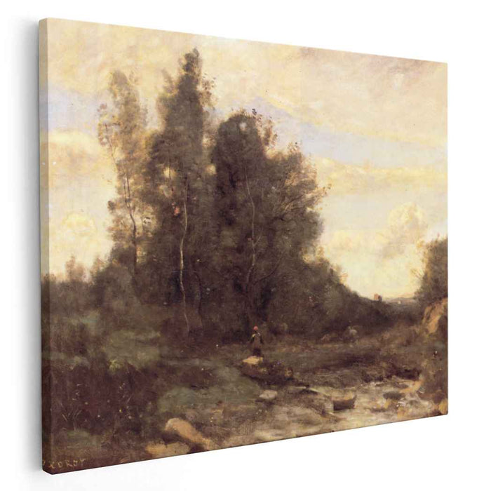 The Rocky Stream (1870) by Camille Corot