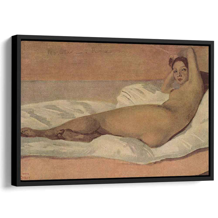 The Roman Odalisque (Marietta) (1843) by Camille Corot