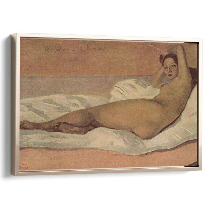 The Roman Odalisque (Marietta) (1843) by Camille Corot