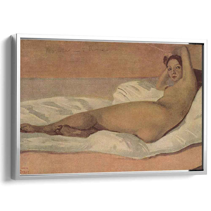 The Roman Odalisque (Marietta) (1843) by Camille Corot