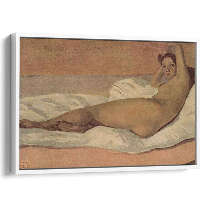 The Roman Odalisque (Marietta) (1843) by Camille Corot