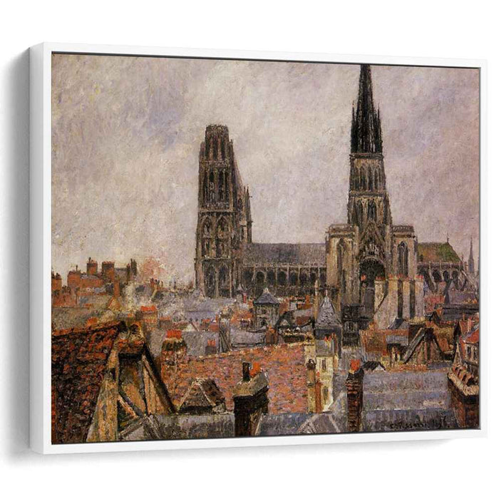 The Roofs of Old Rouen Grey Weather (1896) by Camille Pissarro