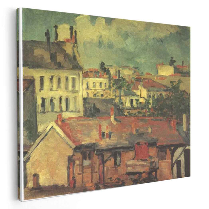 The roofs (1877) by Paul Cezanne