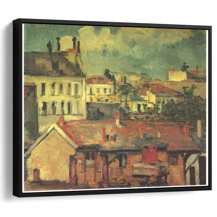 The roofs (1877) by Paul Cezanne