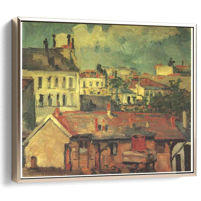 The roofs (1877) by Paul Cezanne