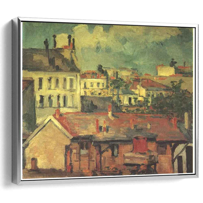 The roofs (1877) by Paul Cezanne