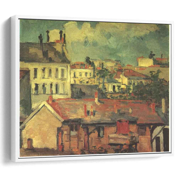 The roofs (1877) by Paul Cezanne