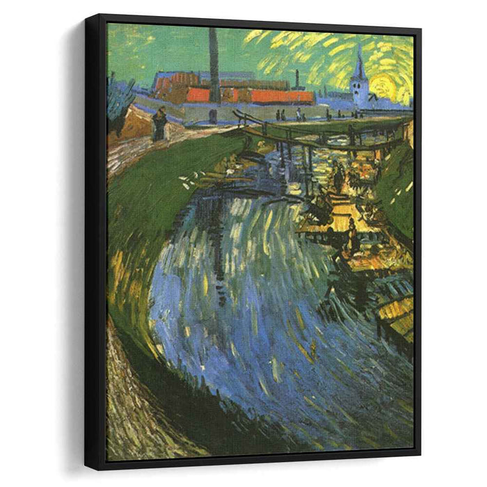 The Roubine du Roi Canal with Washerwomen (1888) by Vincent van Gogh