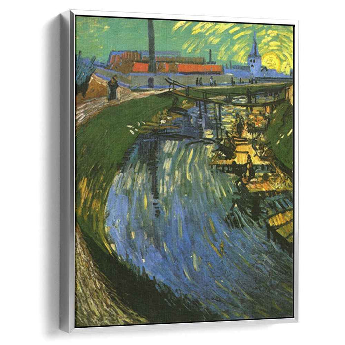 The Roubine du Roi Canal with Washerwomen (1888) by Vincent van Gogh