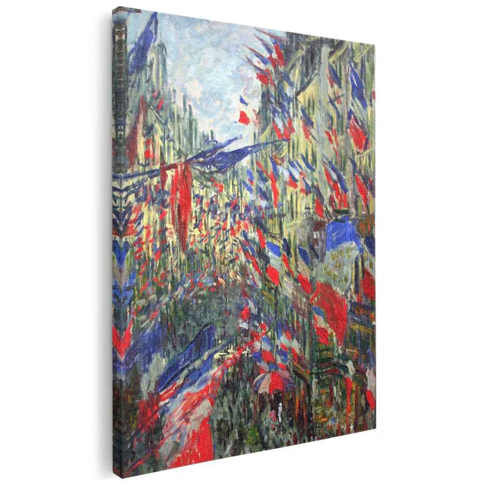 The Rue Montargueil with Flags (1878) by Claude Monet