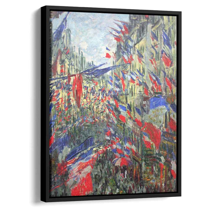 The Rue Montargueil with Flags (1878) by Claude Monet