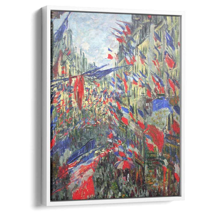 The Rue Montargueil with Flags (1878) by Claude Monet