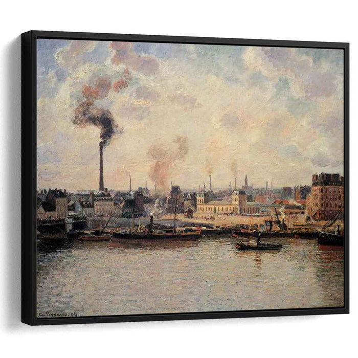 The Saint Sever Quay, Rouen by Camille Pissarro