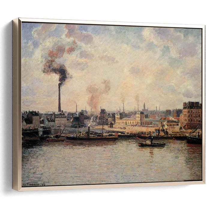 The Saint Sever Quay, Rouen by Camille Pissarro