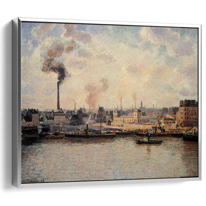 The Saint Sever Quay, Rouen by Camille Pissarro