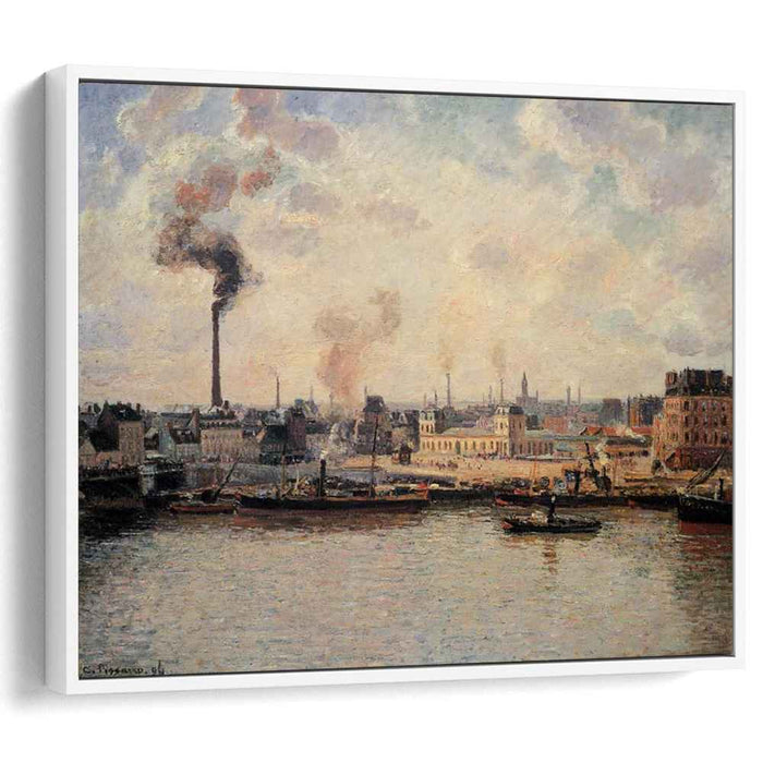 The Saint Sever Quay, Rouen by Camille Pissarro