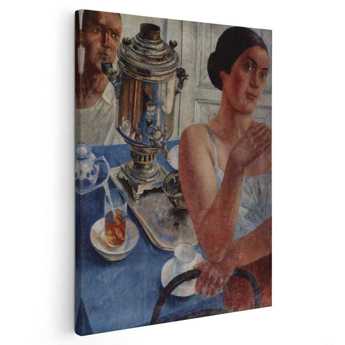 The samovar (1926) by Kuzma Petrov-Vodkin