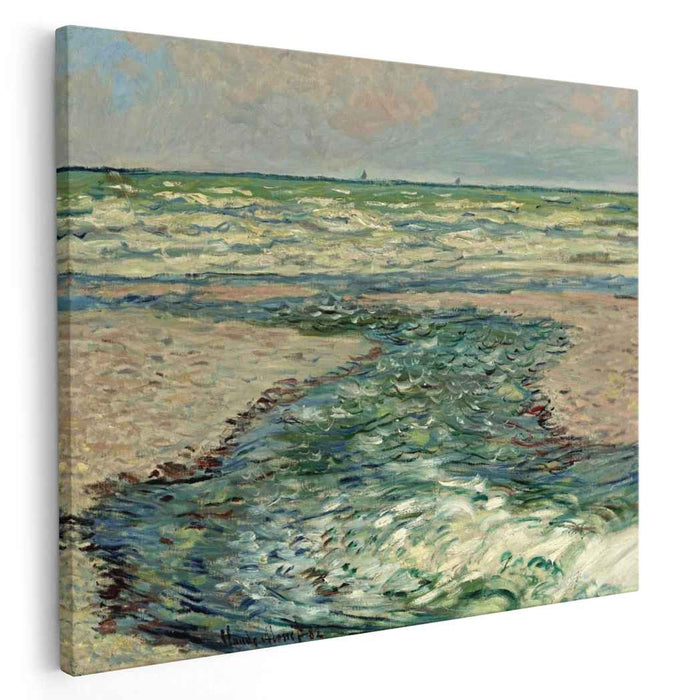 The Seacoast of Pourville, Low Tide by Claude Monet