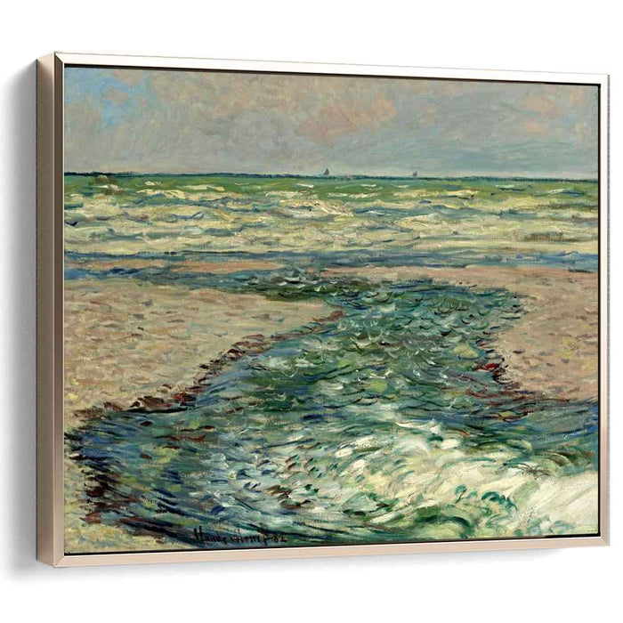 The Seacoast of Pourville, Low Tide by Claude Monet