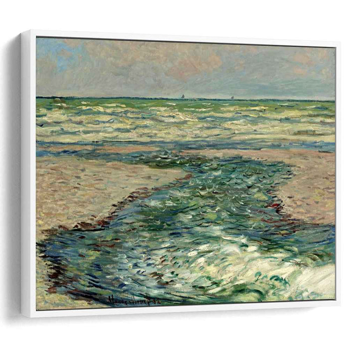 The Seacoast of Pourville, Low Tide by Claude Monet