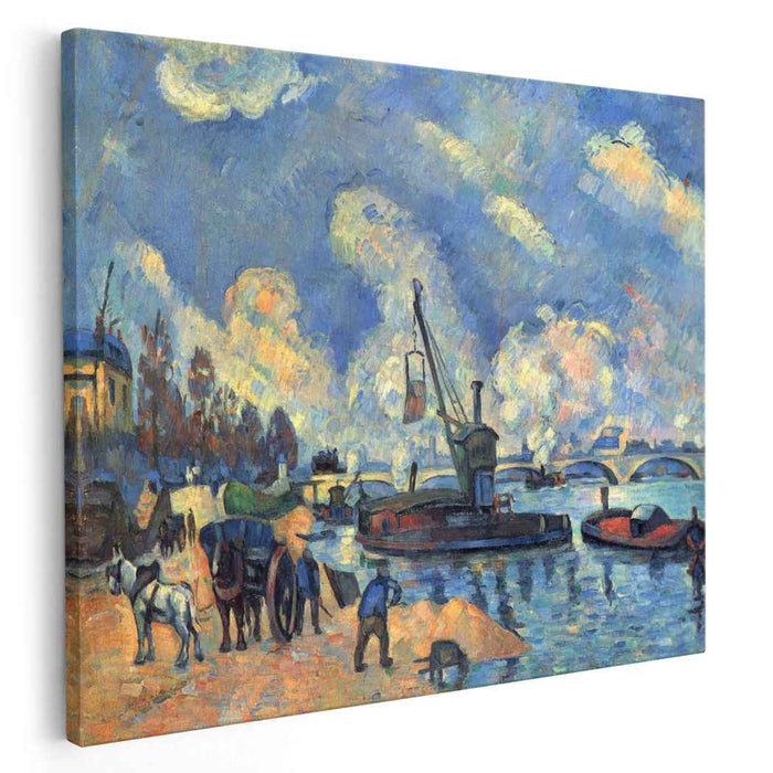 The Seine at Bercy (1878) by Paul Cezanne