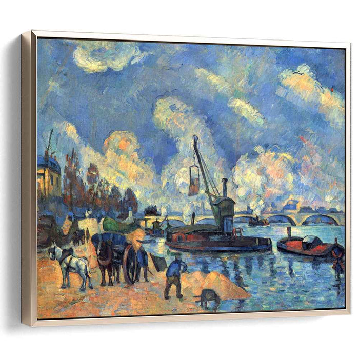 The Seine at Bercy (1878) by Paul Cezanne