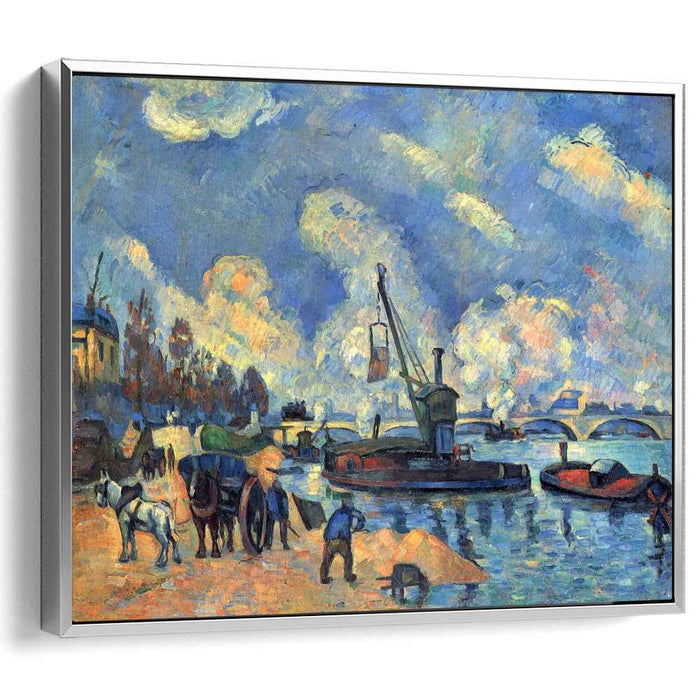 The Seine at Bercy (1878) by Paul Cezanne