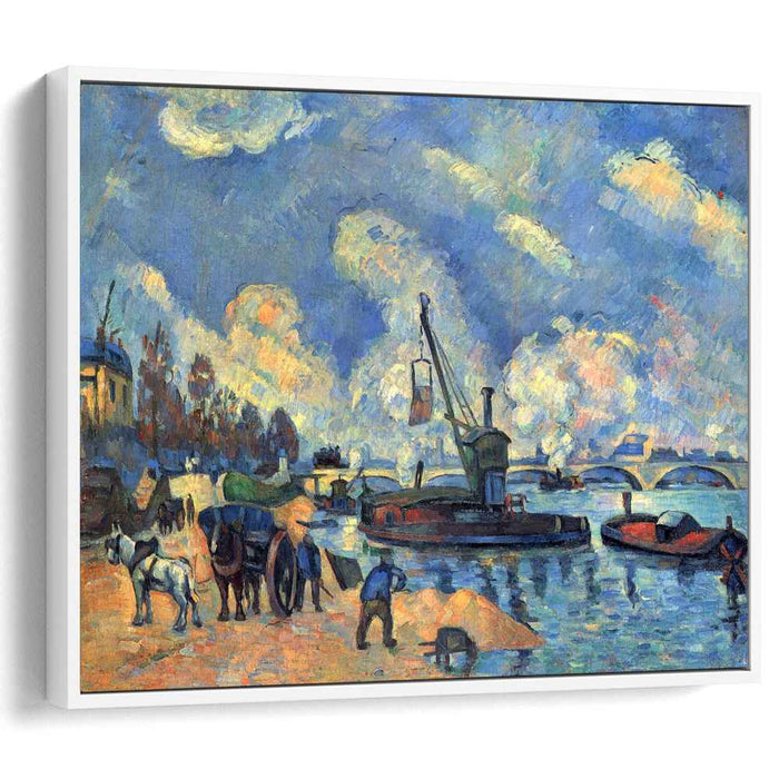 The Seine at Bercy (1878) by Paul Cezanne
