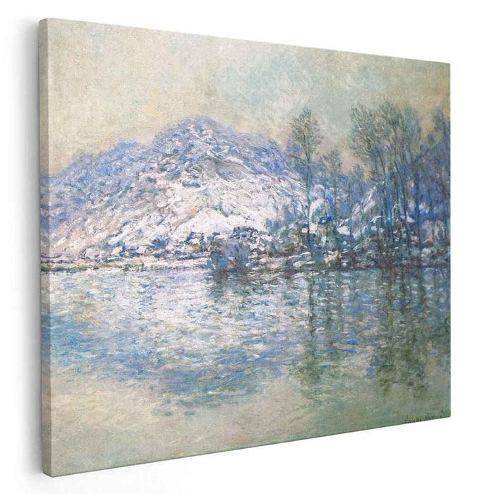 The Seine at Port Villez, Snow Effect by Claude Monet