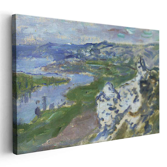 The Seine, seen from the heights Chantemesle by Claude Monet