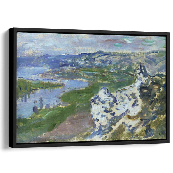 The Seine, seen from the heights Chantemesle by Claude Monet