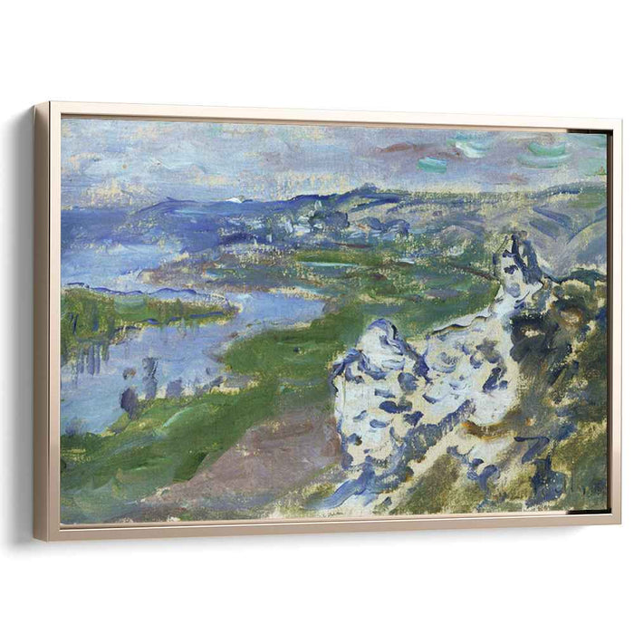 The Seine, seen from the heights Chantemesle by Claude Monet
