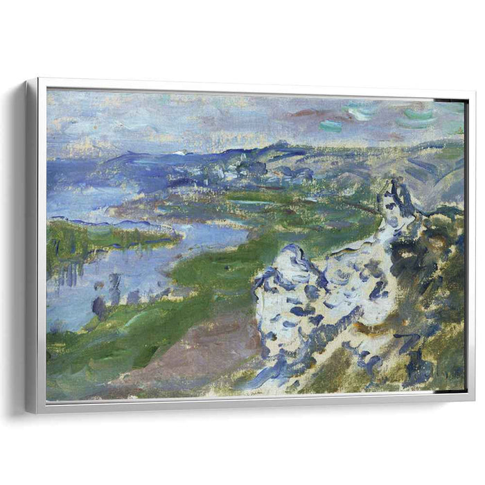 The Seine, seen from the heights Chantemesle by Claude Monet