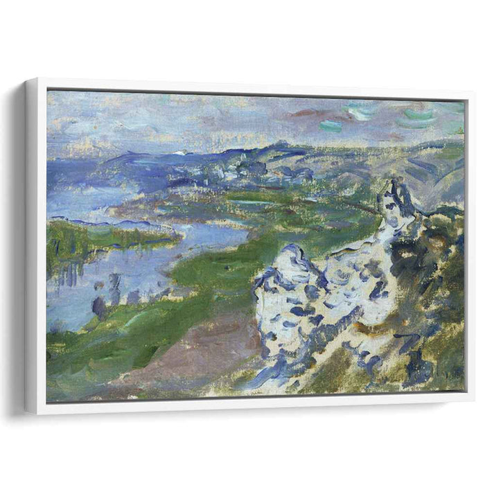 The Seine, seen from the heights Chantemesle by Claude Monet