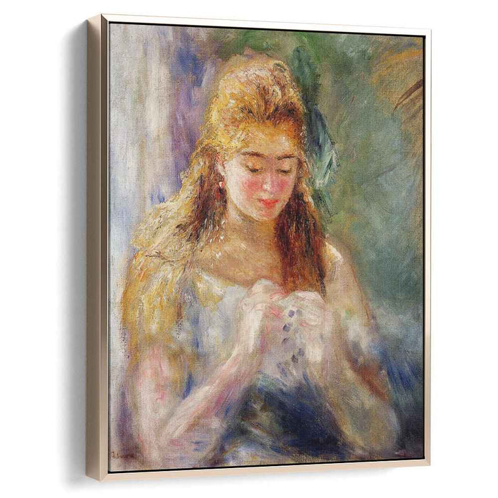 A Needlewoman (1876) by Pierre-Auguste Renoir