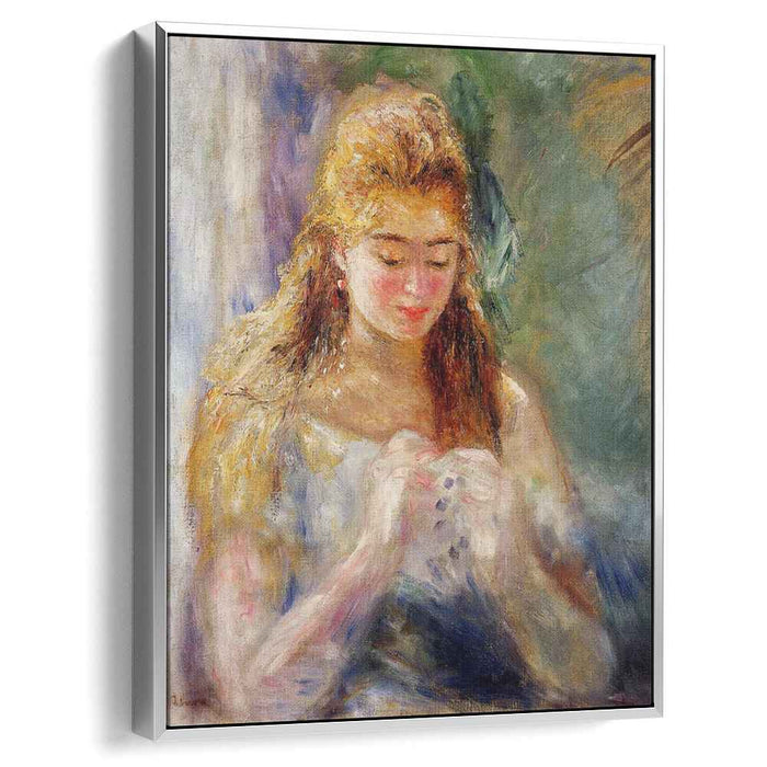 A Needlewoman (1876) by Pierre-Auguste Renoir
