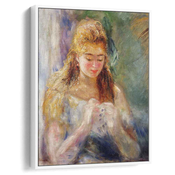 A Needlewoman (1876) by Pierre-Auguste Renoir