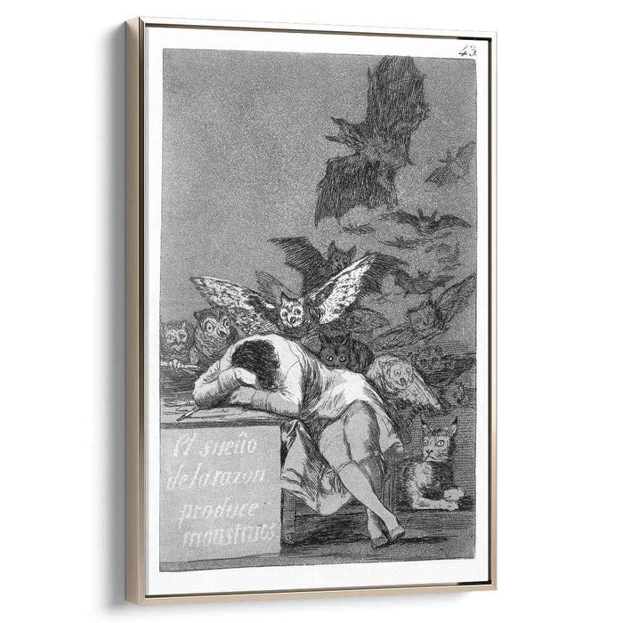 The sleep of reason produces monsters (1799) by Francisco Goya