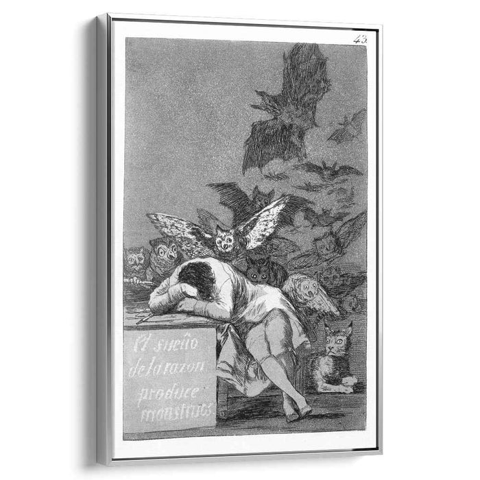 The sleep of reason produces monsters (1799) by Francisco Goya