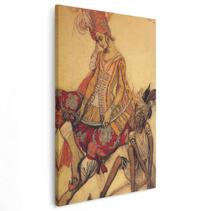 The sleeping beauty eastern prince and his page (1916) by Leon Bakst